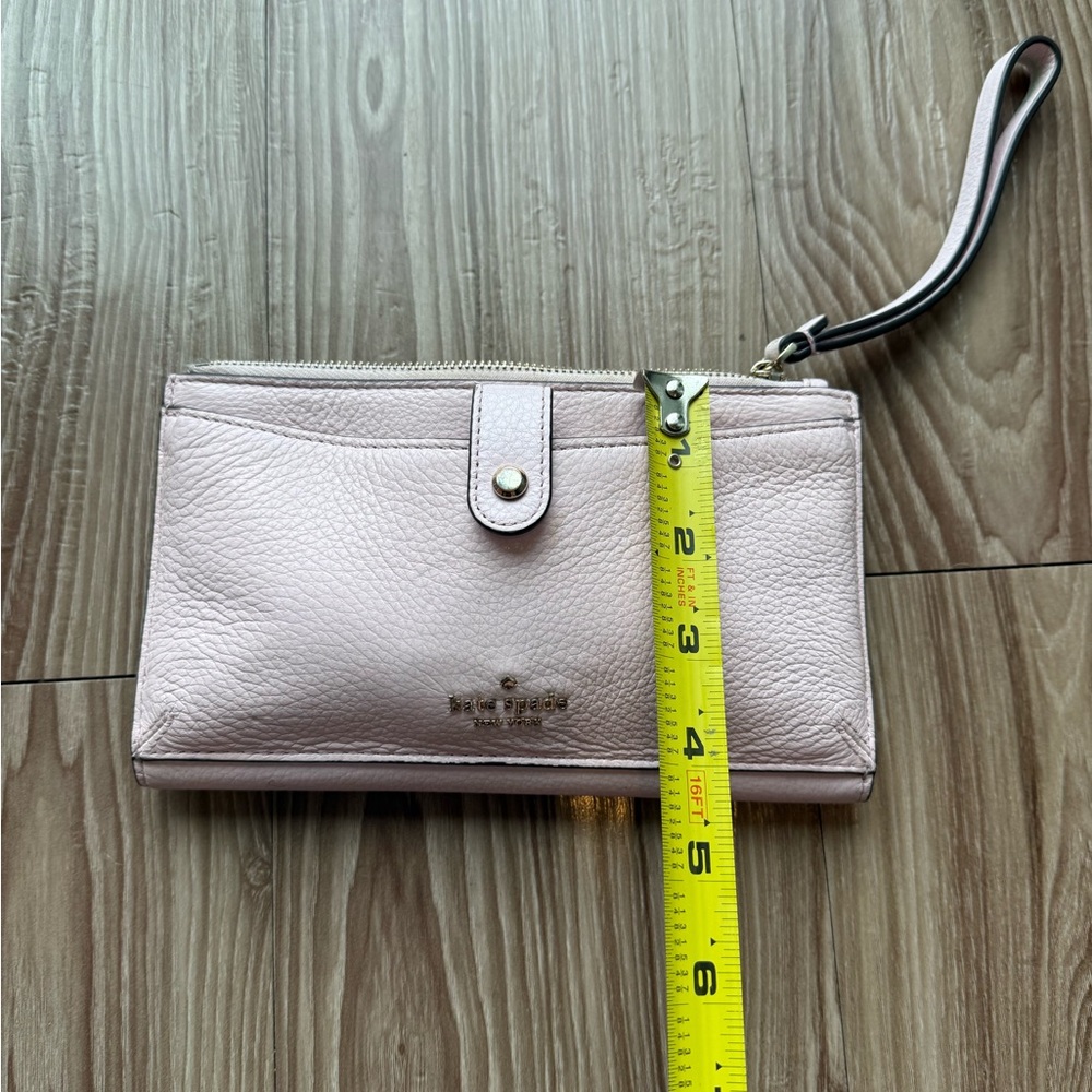 Kate Spade Blush Pink Leather Wristlet - Picture 9 of 9